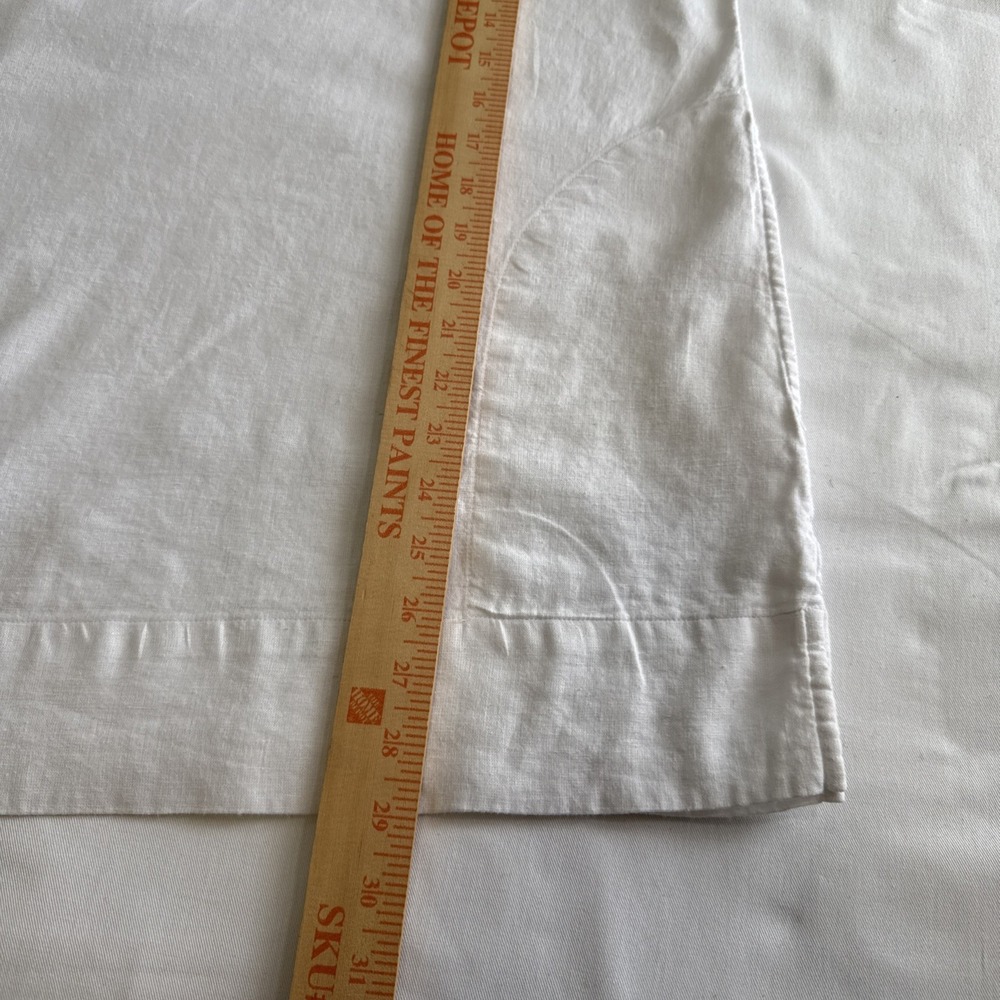 Lands End Tunic Top M Linen Blend Coastal Beachy Minimalist Langenlook - Picture 10 of 12